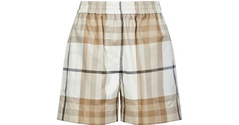 pantalon motif burberry femme|burberry shorts for women.